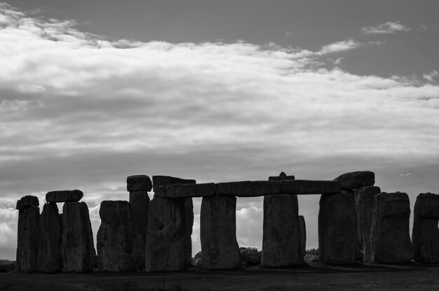 Photo stonehenge est monochrome