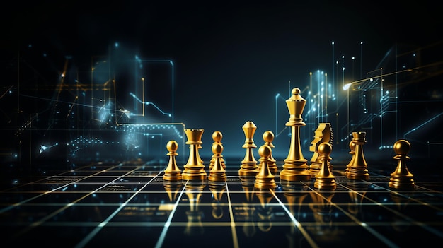 Stratégies innovantes Libérant le pouvoir des idées d'affaires à travers la compétition d'échecs et Futurist