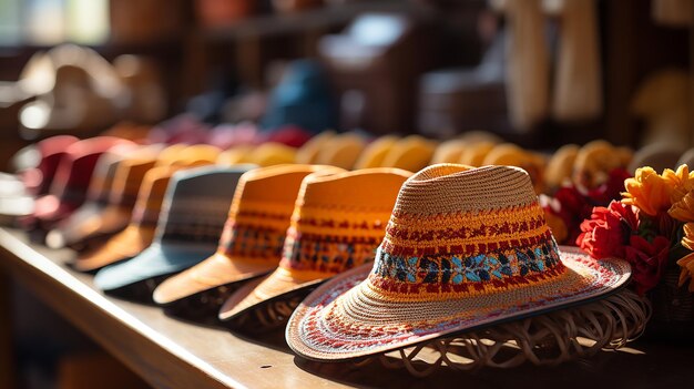 _straw_hats_fashion_cultures_souvenir_store_writing_in