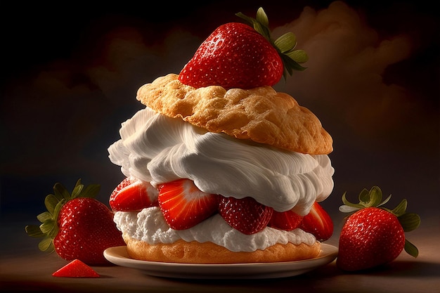 Photo strawberry shortcake