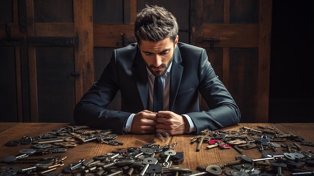 Photo le stress et les clés de l'effort d'affaires