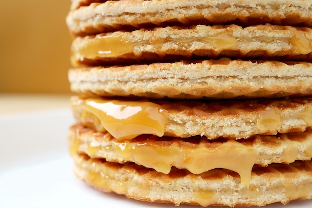 Stroopwafel Pile De L'eau à La Bouche