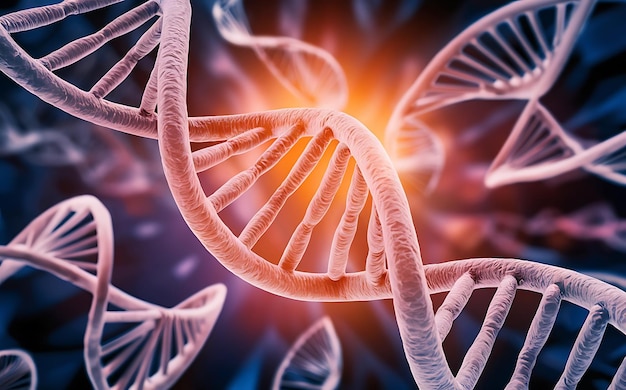 Structure de l'ADN dans un contexte abstrait