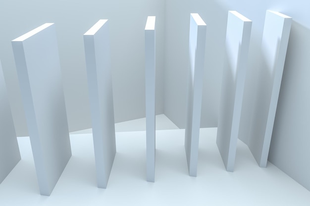 Photo structure de bâtiment intérieur blanc rendu 3d