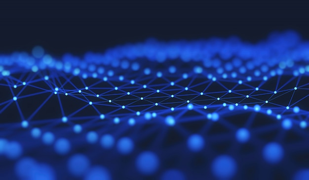 La structure de la connexion réseau des points et des lignes