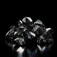 Photo structure cristalline de diamant brillant