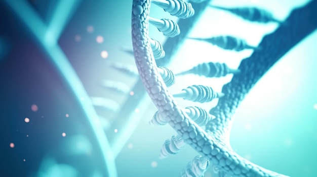 Structure humaine des recherches sur l'ADN des chromosomes générés par l'IA