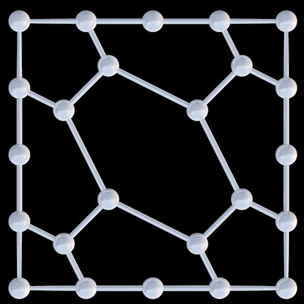 Photo structure moléculaire 3d