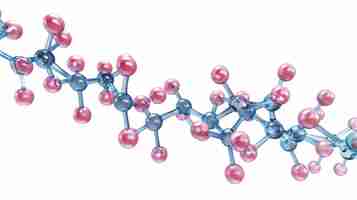 Photo structure moléculaire du polysaccharide de chitosane dglucosamine pour les pesticides naturels dans l'agriculture