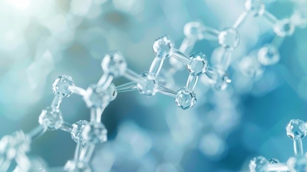 Structure moléculaire des molécules liées chimiquement dans la science abstraite