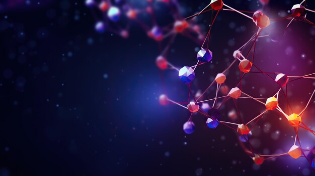 Photo structure de la molécule de l'atome laboratoire ia générative