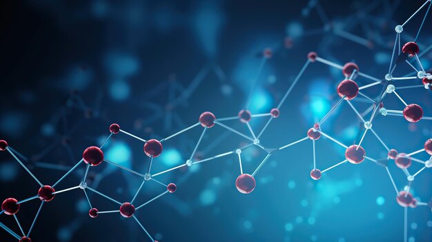 Photo structure de la molécule de l'atome laboratoire ia générative