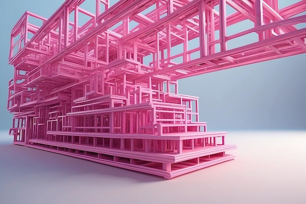 Structure rose en 3D illustration de stock de rendu