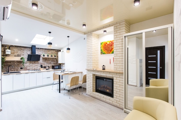 Studio de cuisine photographie d'intérieur dans un style loft