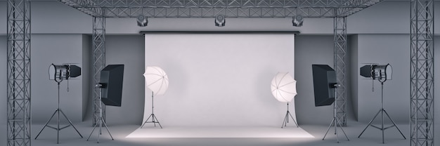 studio photo rendu 3d