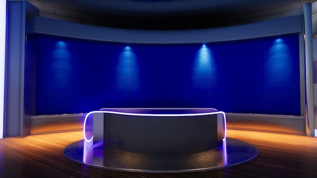 Studio de télévision virtuelle