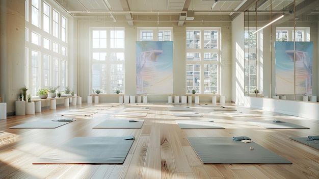 Le studio de yoga de pleine conscience