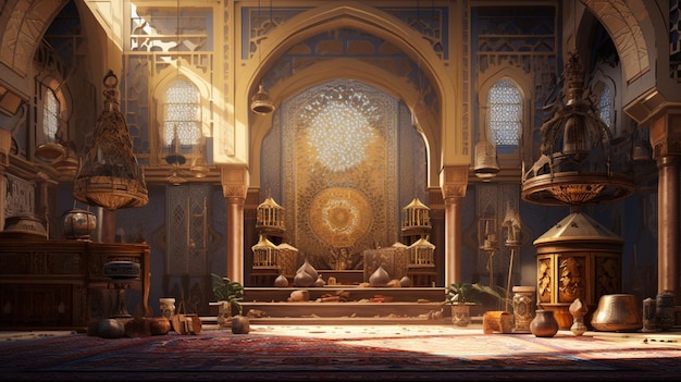 style de bâtiment islamique luxueux