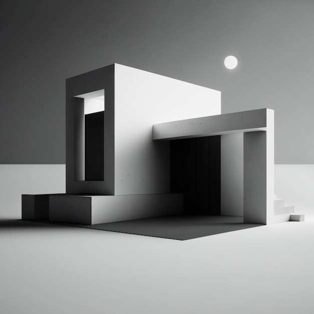 style de conception de concept minimaliste pour la construction
