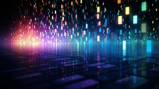 style de cyberpunk papier peint futuriste abstrait
