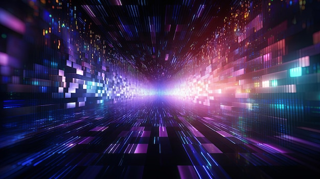 style de cyberpunk papier peint futuriste abstrait
