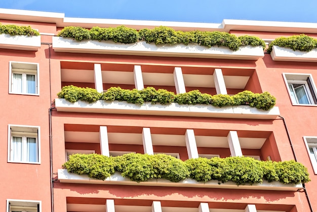 Style écologique de balcon vert à Venise