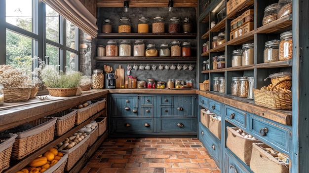 Style de garde-manger utilitaire vintage