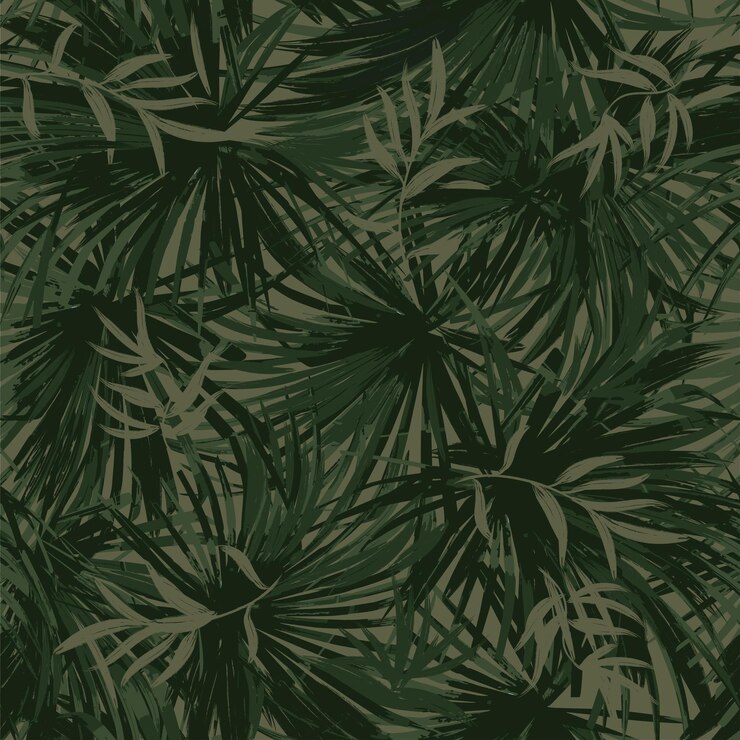 Photo style de gravure sur bois de feuilles de palmier exotique