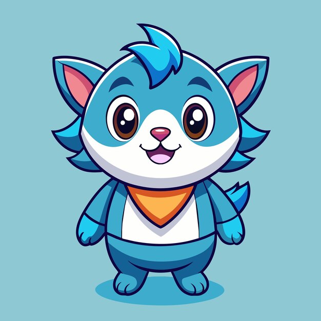 Style d'illustration de la mascotte de dessin animé