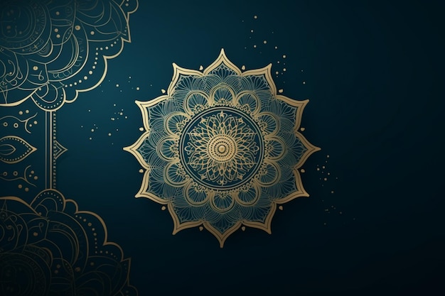 style de mandala de fond islamique floral