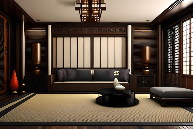 Style oriental Japanesse Home Design d'intérieur