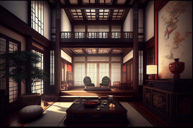 Style oriental Japanesse Home Design d'intérieur