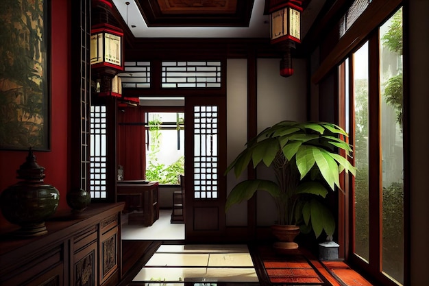 Style oriental Japanesse Home Design d'intérieur