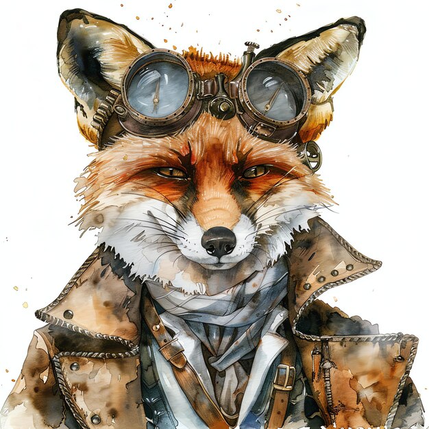 Photo le style steampunk de fox