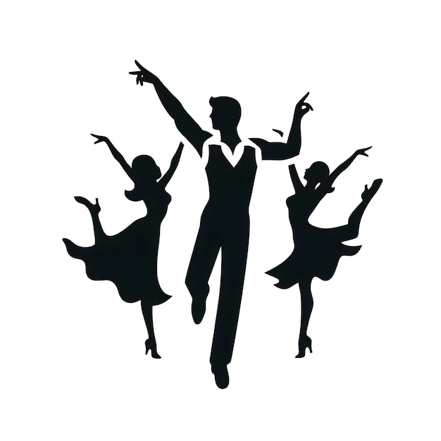 un style vectoriel d'icône de silhouette avec un fond blanc