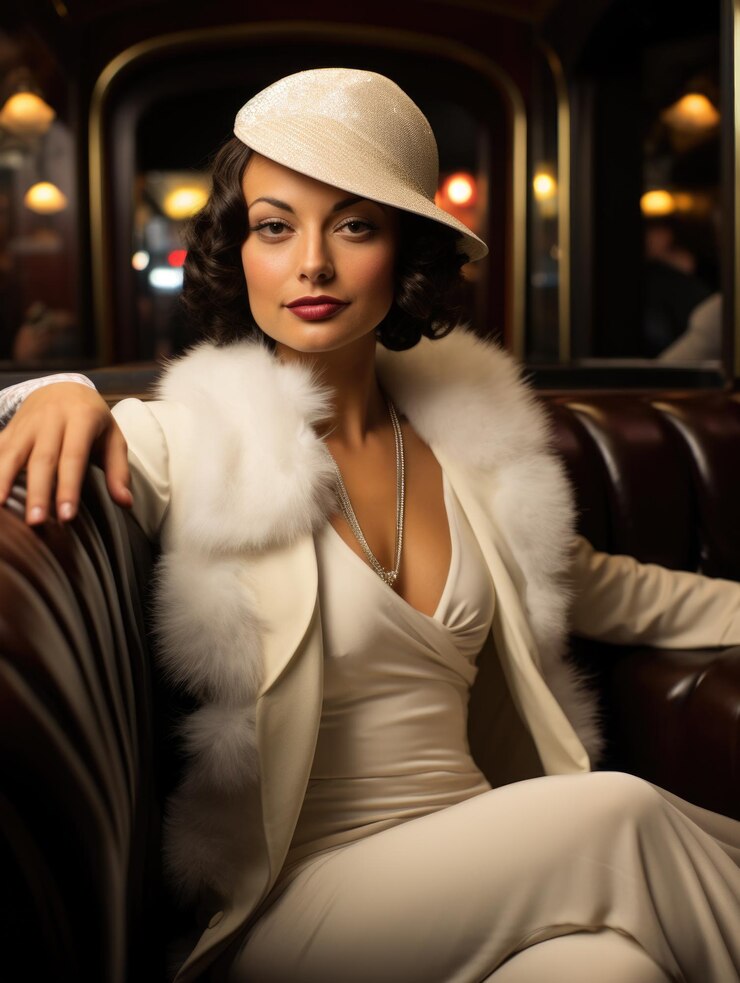 Photo le style de vie flapper et l'évolution culturelle des années 1920, des années 30 et des années 40 embrassant la prohibition, l'élégance de l'âge du jazz et l'esprit audacieux d'une ère de la mode, de la vie nocturne et de la transformation sociale.
