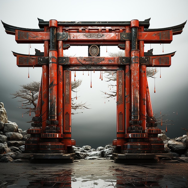 stylized_ultra_high_resolution_japanese_torii_gate_game