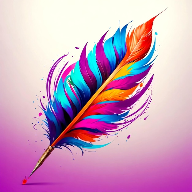 stylo plume coloré