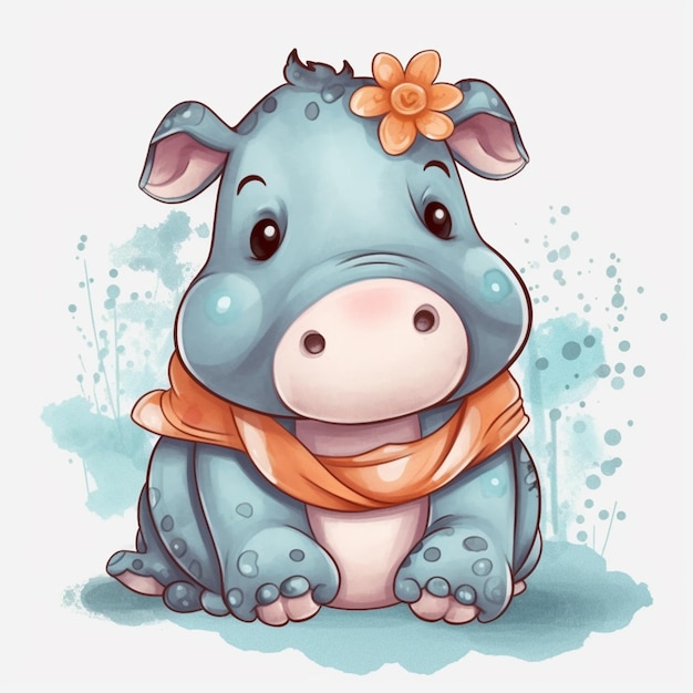 Sublimation de l'hippopotame Clipart Graphique