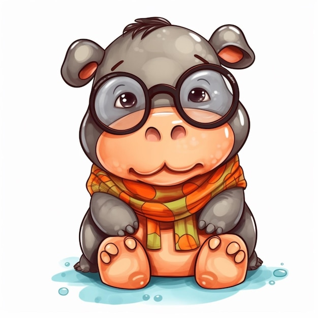 Sublimation de l'hippopotame Clipart Graphique