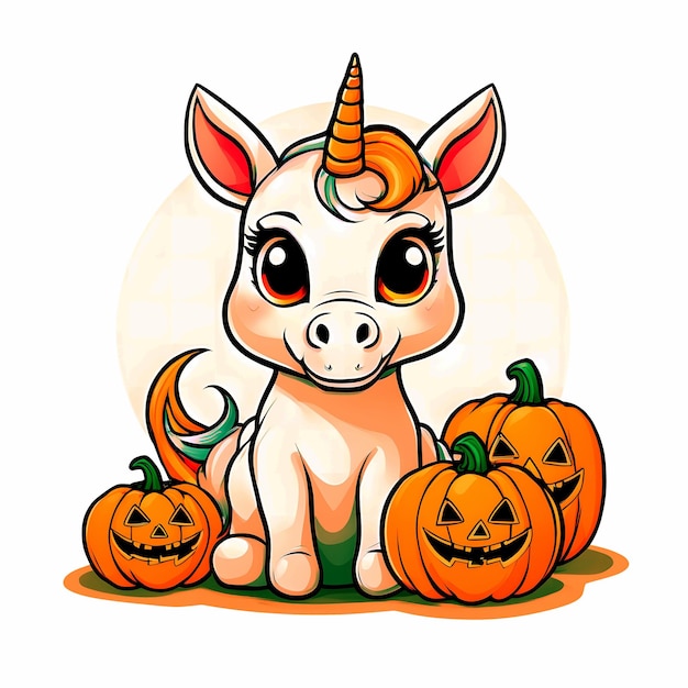 Sublimation Licorne d'Halloween