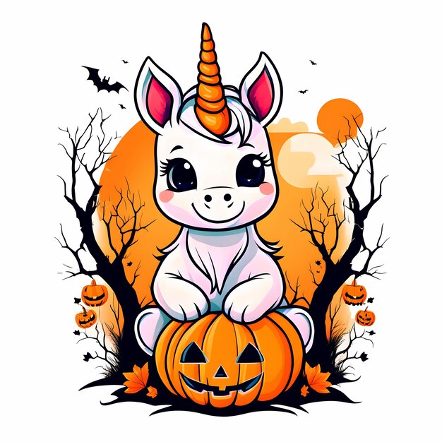 Sublimation Licorne d'Halloween