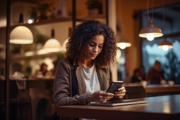 Le succès du café: le voyage d'une femme d'affaires à l'ère numérique