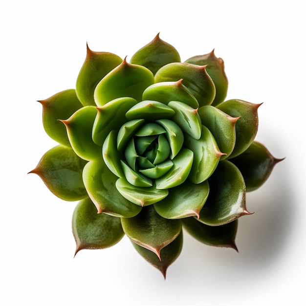 Succulent isolé sur fond blanc