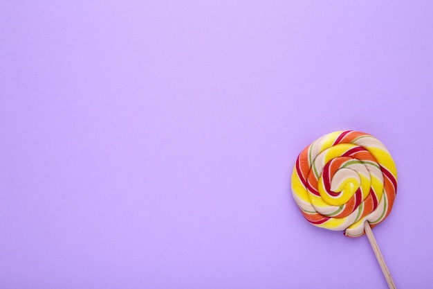 Sucette colorée, concept de bonbons bonbons