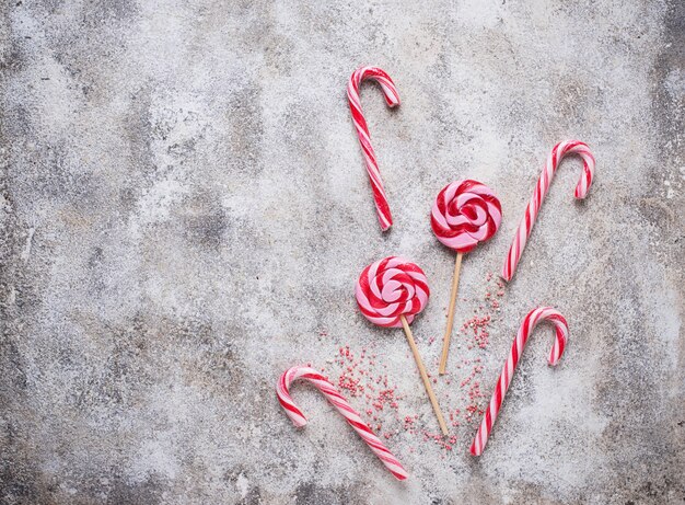 Sucette rose et canne à sucre