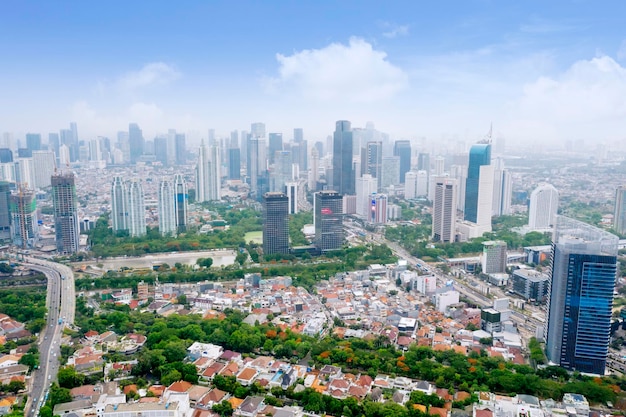 Sudirman CBD avec des gratte-ciel célèbres