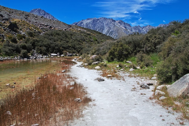 Suivi sur le glacier Tasman, Nouvelle Zélande,