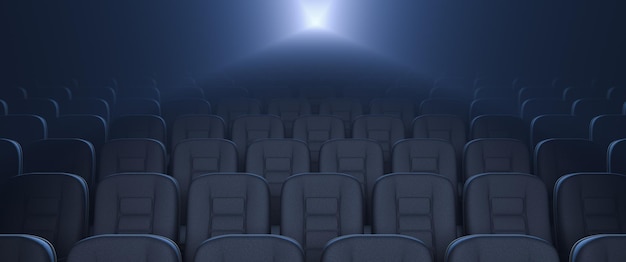 Sujets de l'industrie cinématographique Cinéma vide Projecteur de film en action