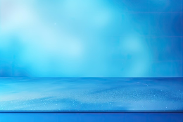 Summer Serenity Blurred Abstract Blue Studio Background pour la présentation de produits